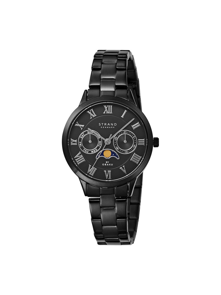 Moon Mini Dark Quartz Women's Watch - S728LMBBSB