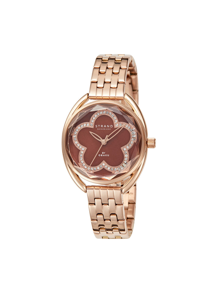 Rose Coffee Quartz MOP Women's Watch - S734LXVNSV