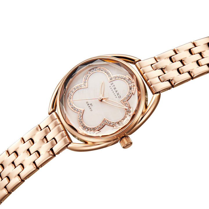 Rose Rosette Quartz MOP Women's Watch - S734LXVVSV