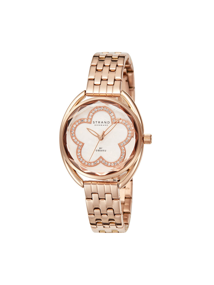 Rose Rosette Quartz MOP Women's Watch - S734LXVVSV