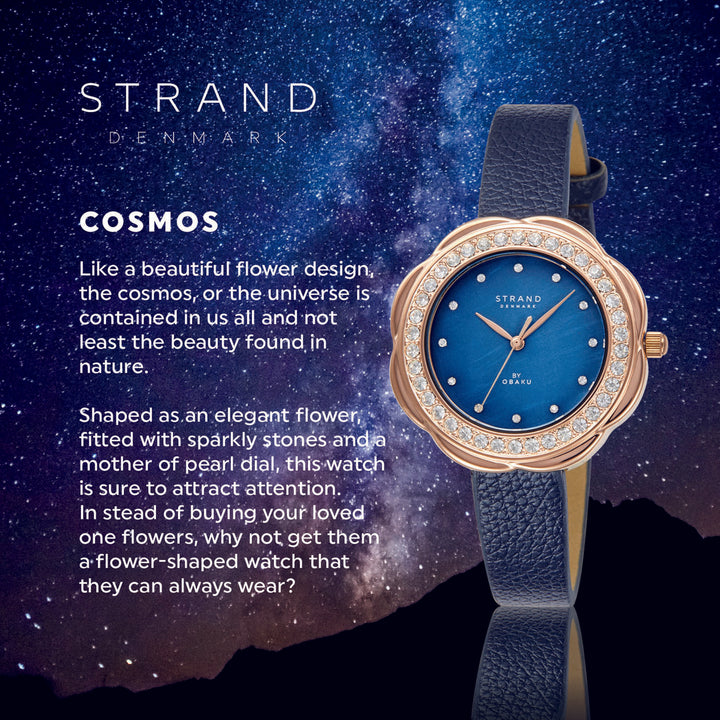 Cosmos Navy Quartz MOP Women's Watch - S735LXVLVL