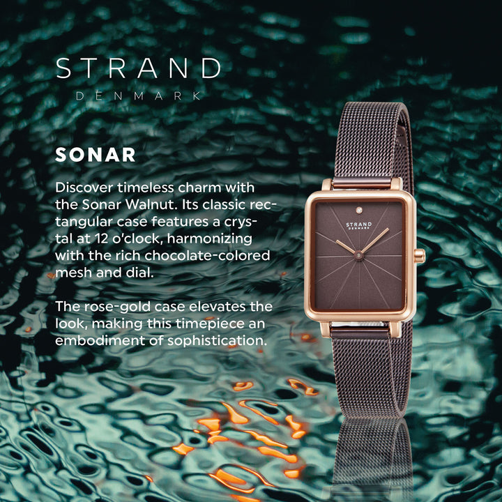 Sonar Walnut Quartz Women's Watch - S748LXVNMN