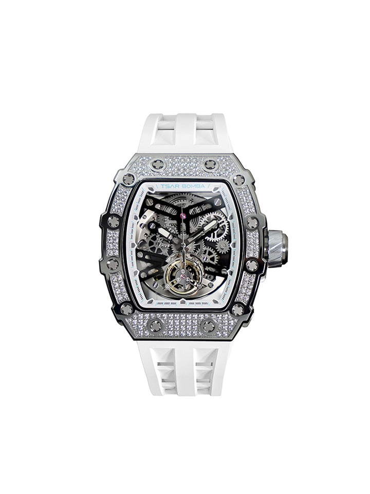 Automatic 21 Jewels Diamond Like CZ Men's Watch -  TB8208D-05