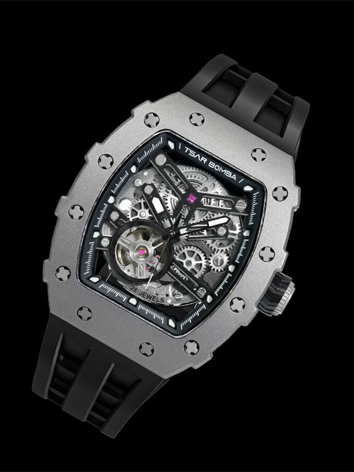 Automatic 21 Jewels Luminous Dial Sapphire Crystal Men's Watch -  TB8208T-01