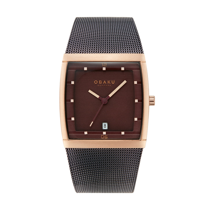 Lund Walnut Quartz Men's Watch -  V102GDVNMN