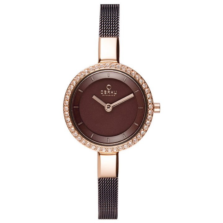 Siv Glimt Walnut Quartz Women's Watch - V129LEVNMN