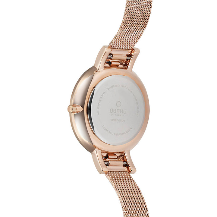 Lun Rose Quartz MOP Women's Watch - V158LEVWMV