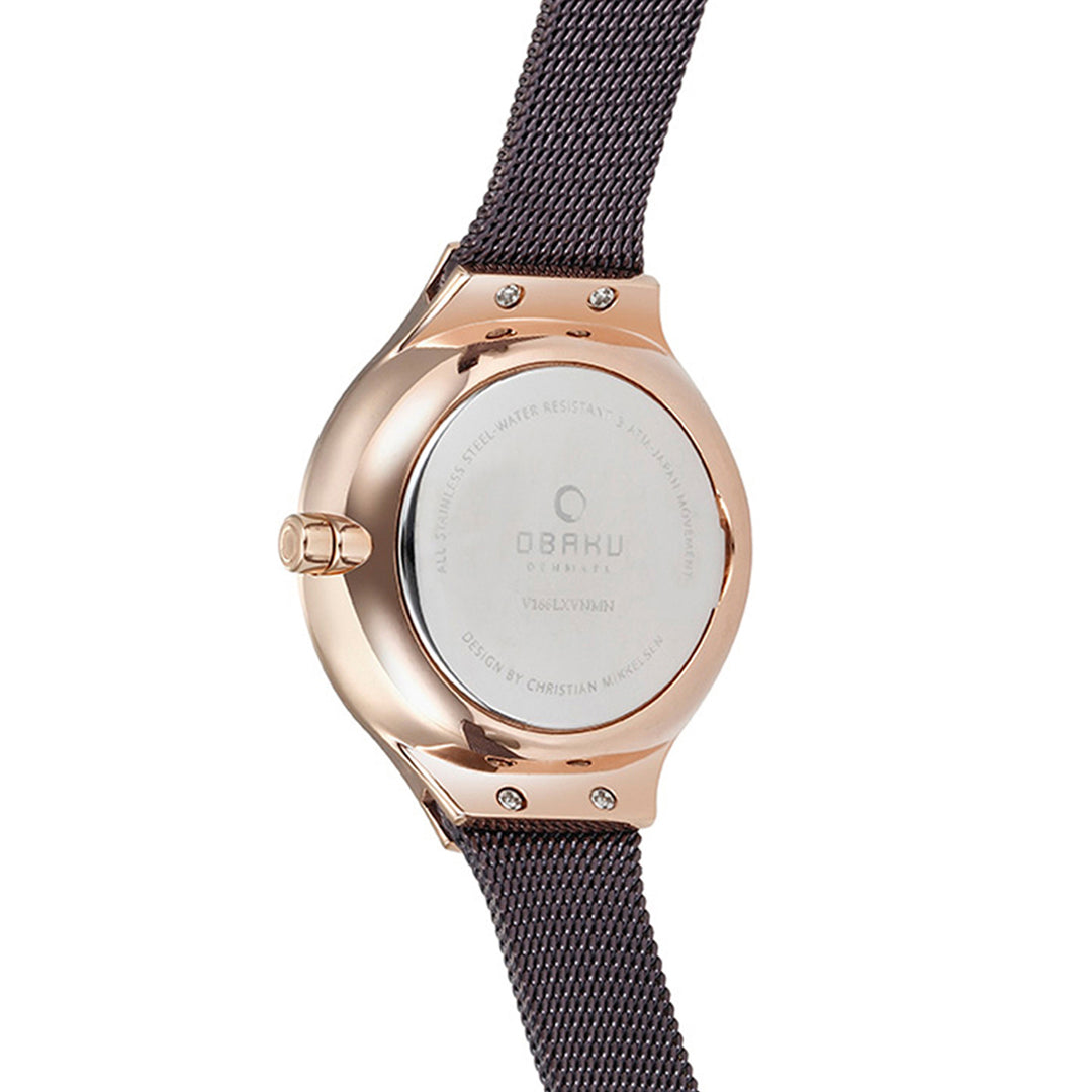 Ekko Walnut Quartz Women's Watch - V166LXVNMN