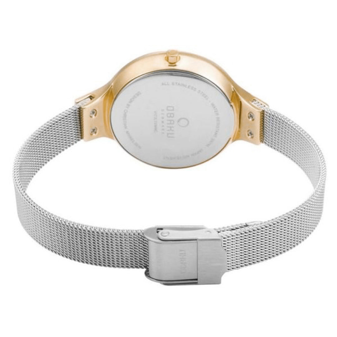 Sky-Gold Bi Quartz MOP Women's Watch - V173LXGWMC