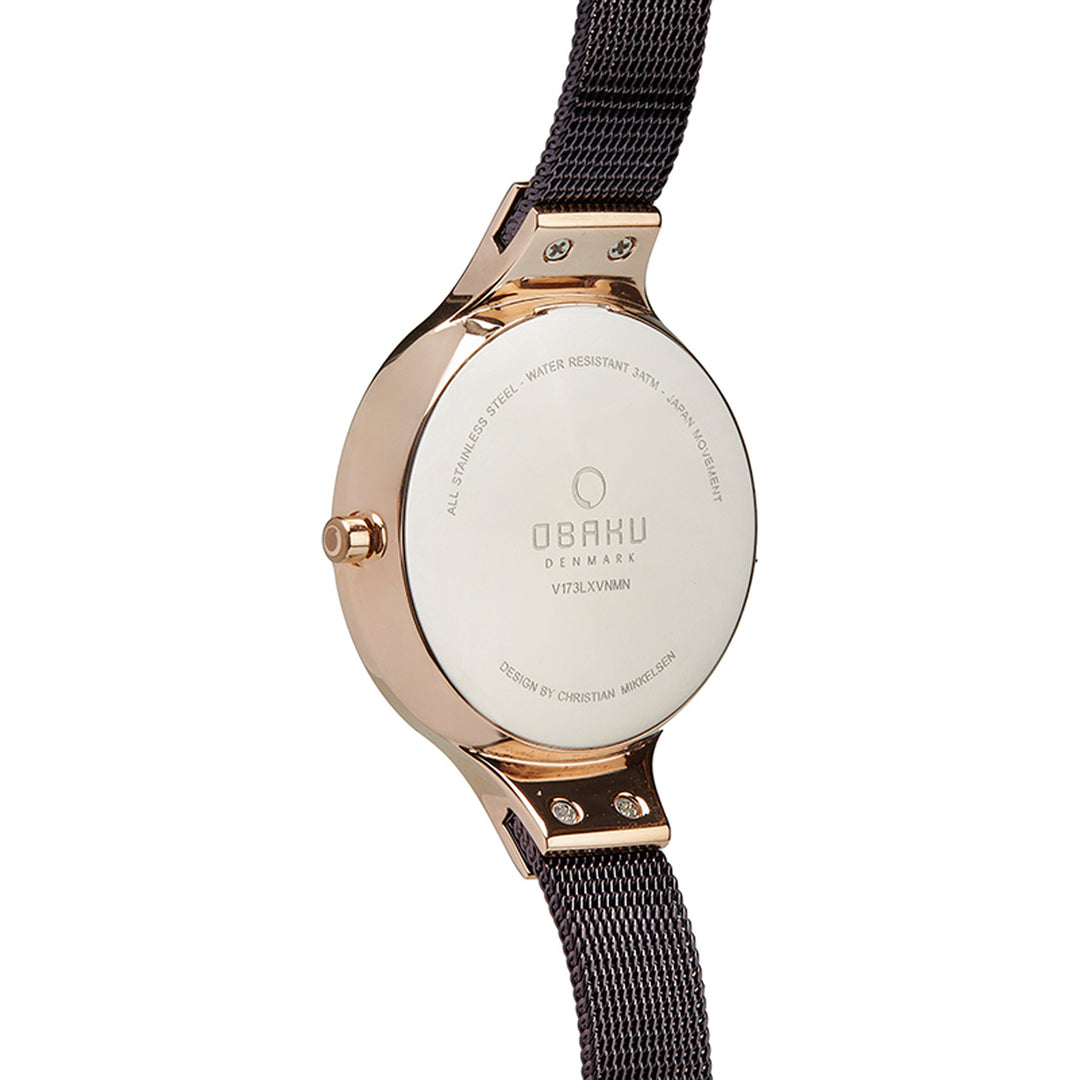 Sky Walnut Quartz MOP Women's Watch - V173LXVNMN