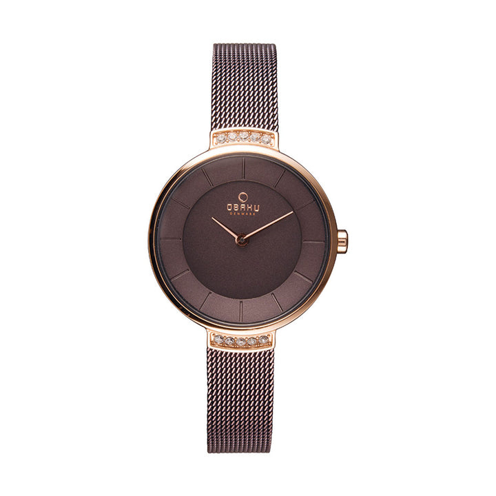 Varm Walnut Quartz Women's Watch - V177LEVNMN