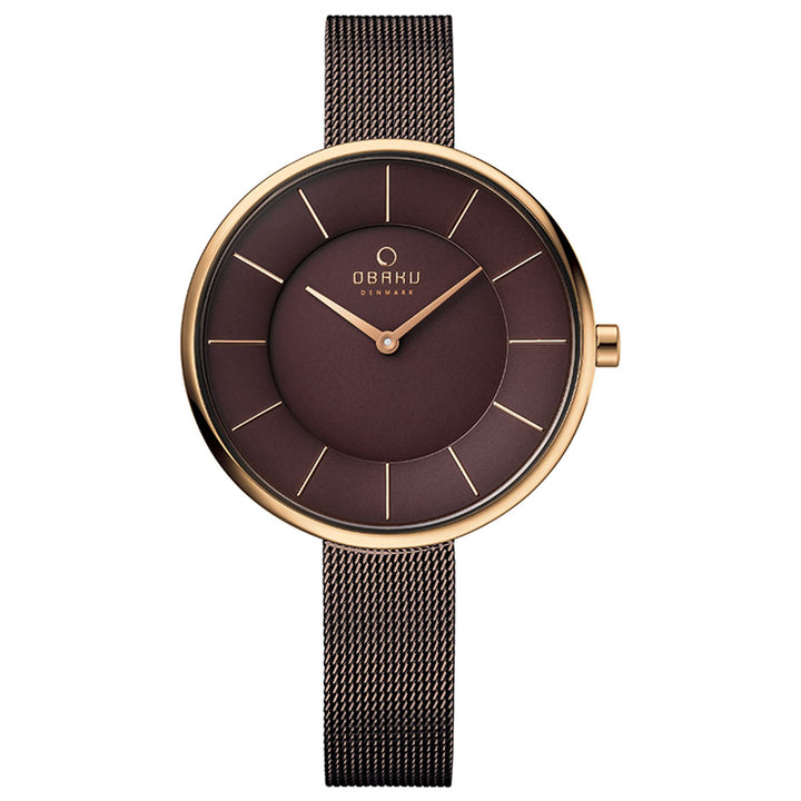 Sand Walnut Quartz Women's Watch -  V185LXVNMN