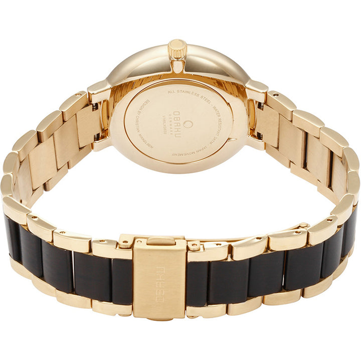 Glad Blackgold Quartz MOP Women's Watch - V189LXGBSB