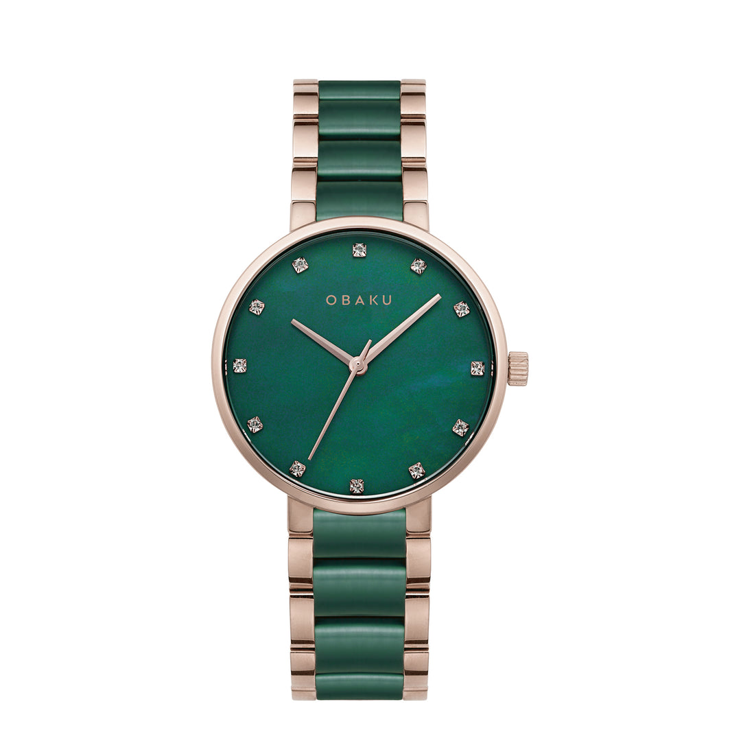 Glad Emerald Quartz Women's Watch -  V189LXVESE