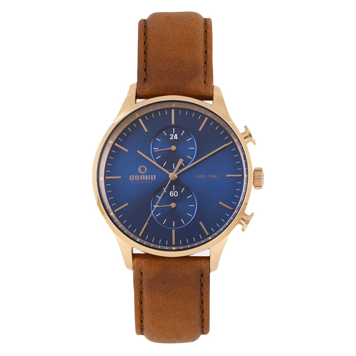 Gran-Amber Dual Time Men's Watch - V196GUVLRN