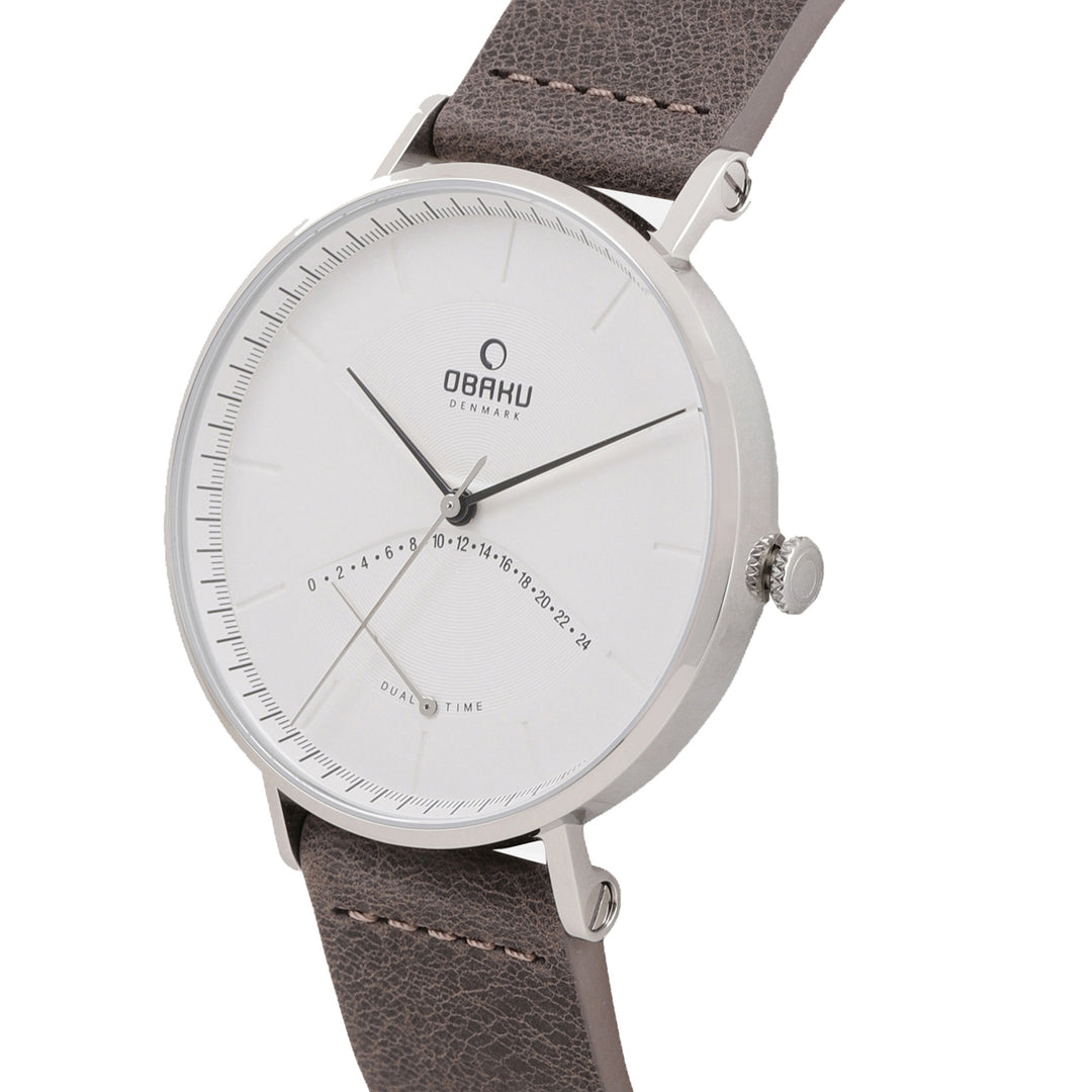 Elm Clay Dual Time Men's Watch - V213GUCIRJ