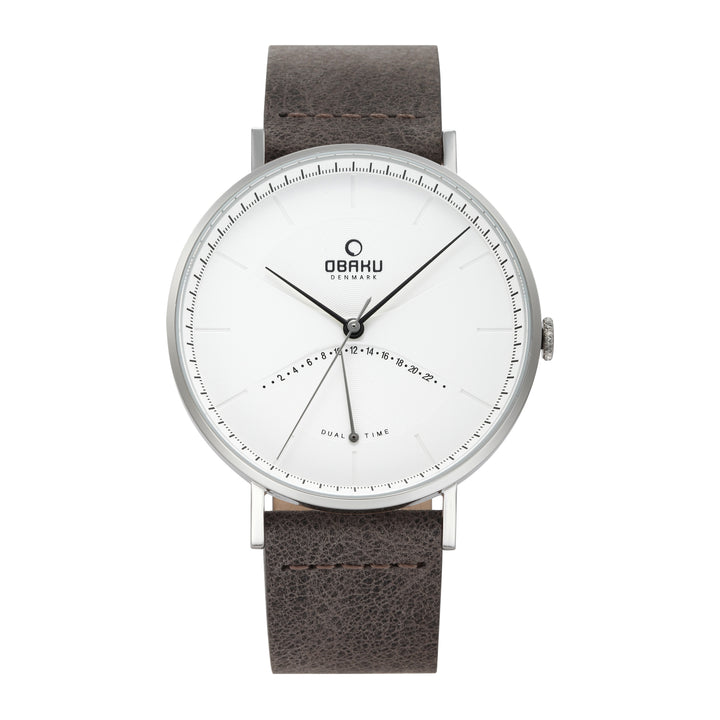 Elm Clay Dual Time Men's Watch - V213GUCIRJ