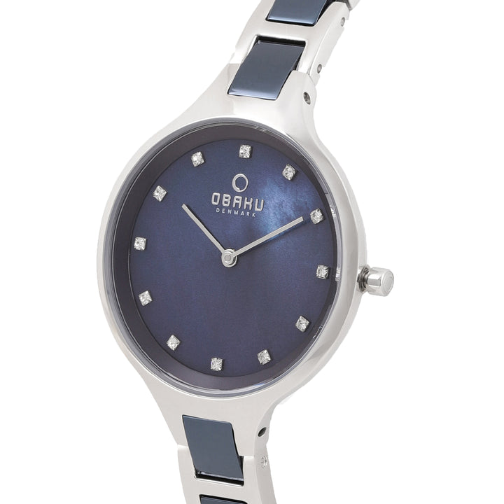 Iris Bluesteel Quartz MOP Women's Watch - V218LXCLSL