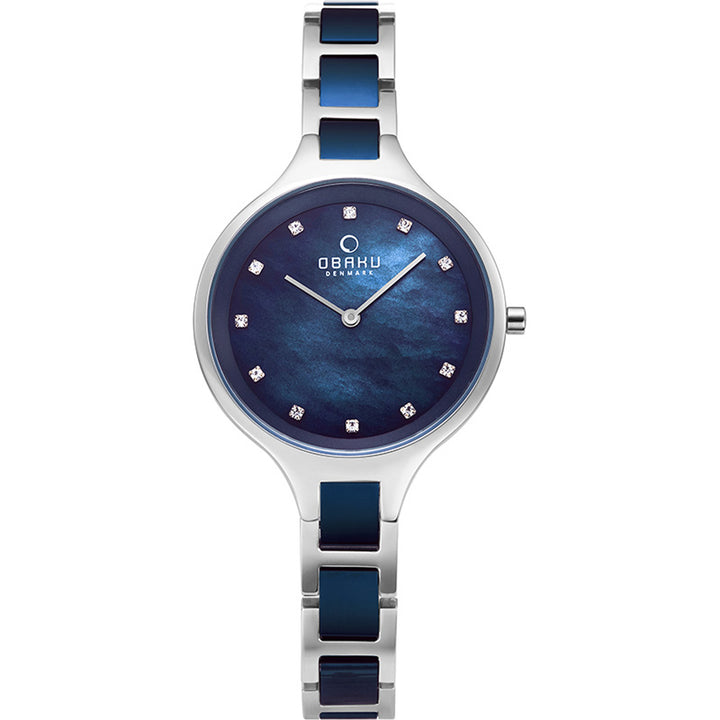 Iris Bluesteel Quartz MOP Women's Watch - V218LXCLSL