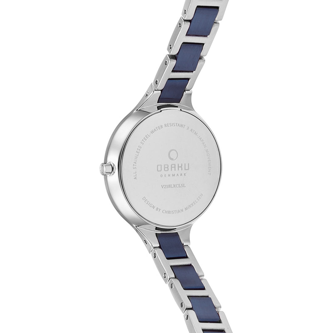 Iris Bluesteel Quartz MOP Women's Watch - V218LXCLSL