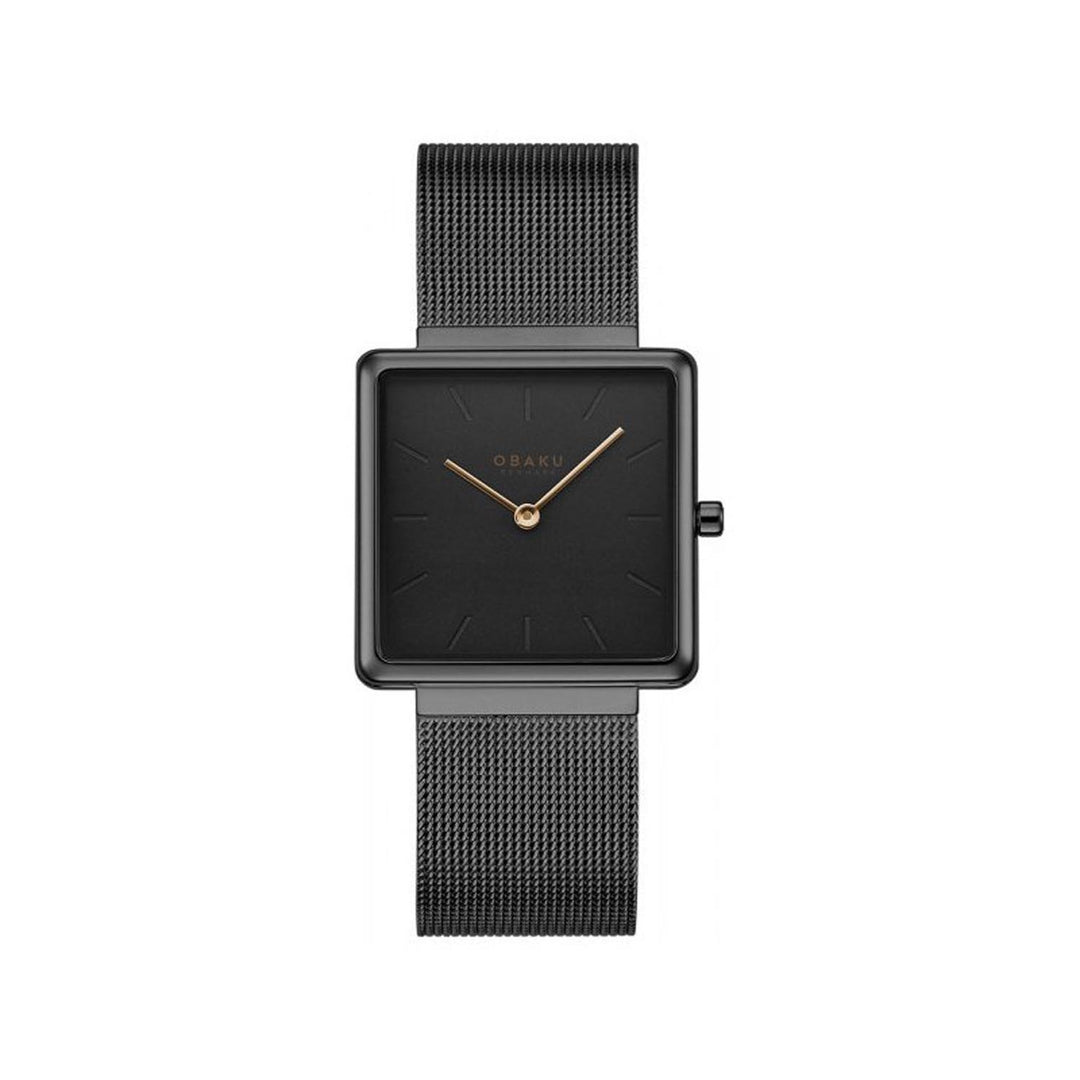 Kvadrat-Black Quartz Women's Watch - V236LXBBMB