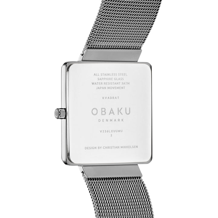 Kvadrat-Steel Quartz Women's Watch - V236LXUUMU