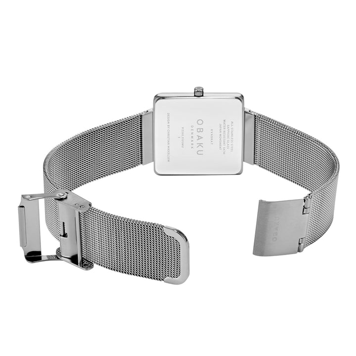 Kvadrat-Steel Quartz Women's Watch - V236LXUUMU