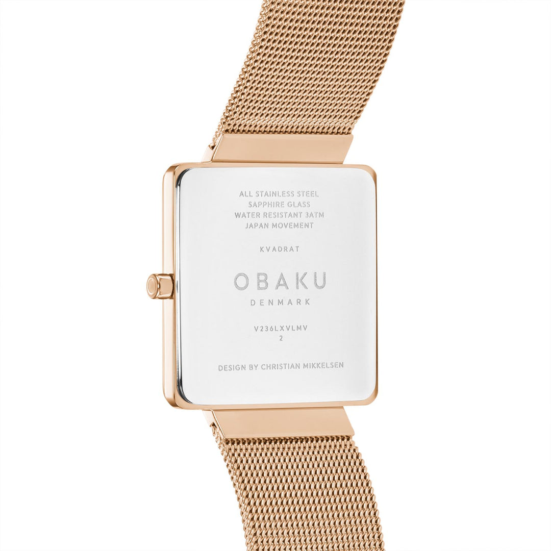 Kvadrat-Gold Quartz Women's Watch - V236LXVLMV