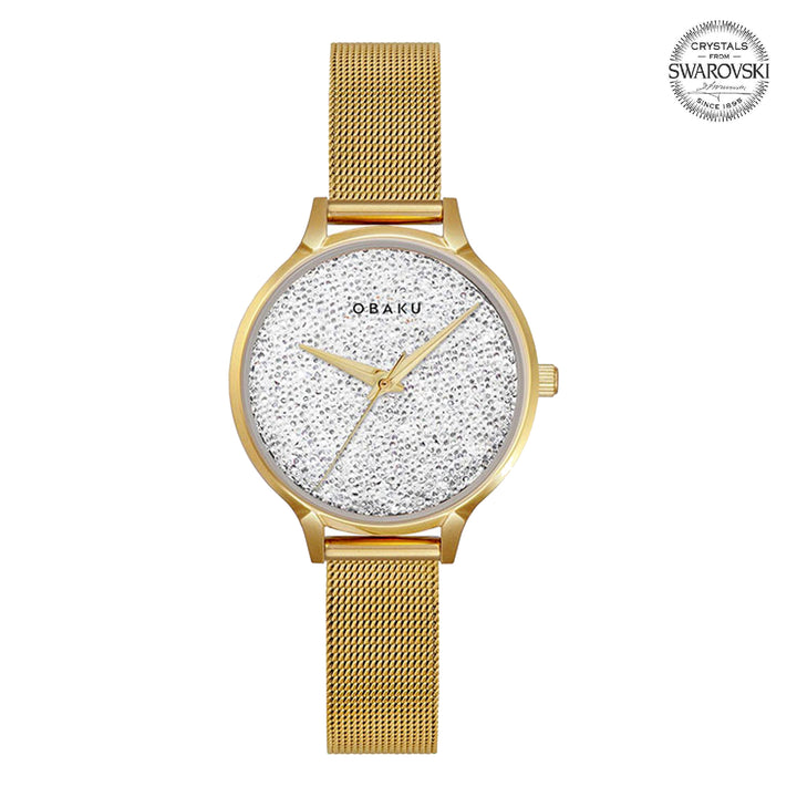 Stjerner-Gold Quartz Women's Watch - V238LXGWMG