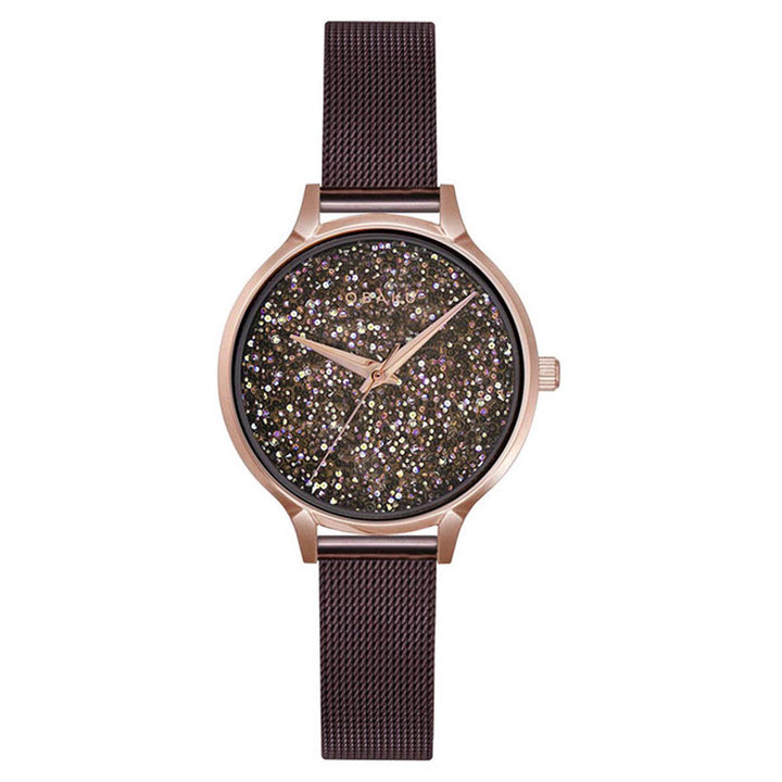 Stjerner-Walnut Crystal Quartz Women's Watch - V238LXVNMN