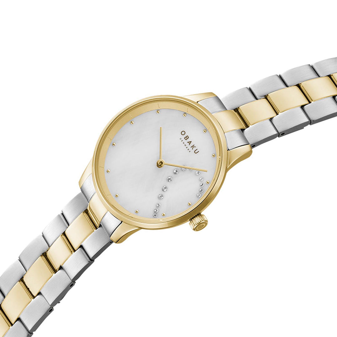 Lyng Crystal Quartz MOP Women's Watch - V247LHGWSF