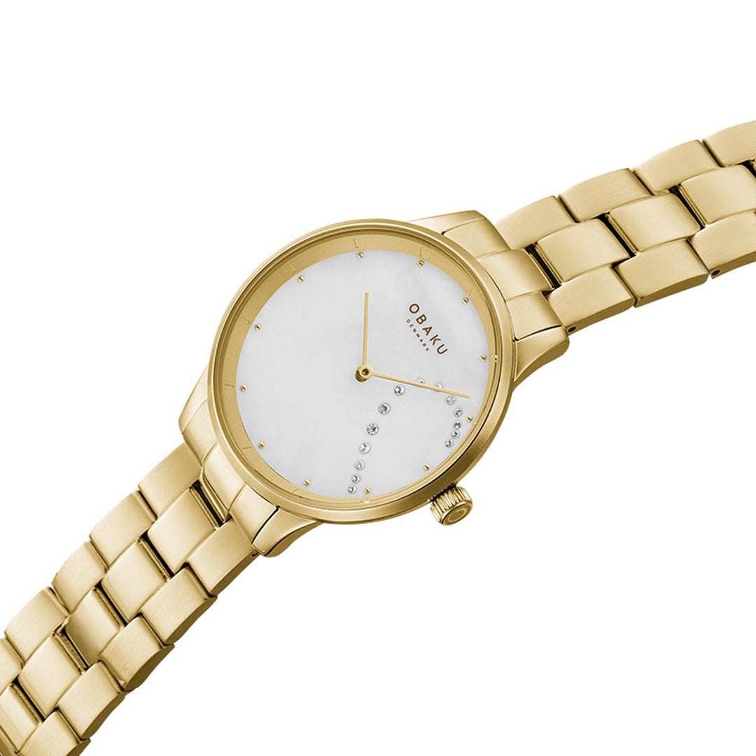 Lyng Crystal Quartz MOP Women's Watch - V247LHGWSG