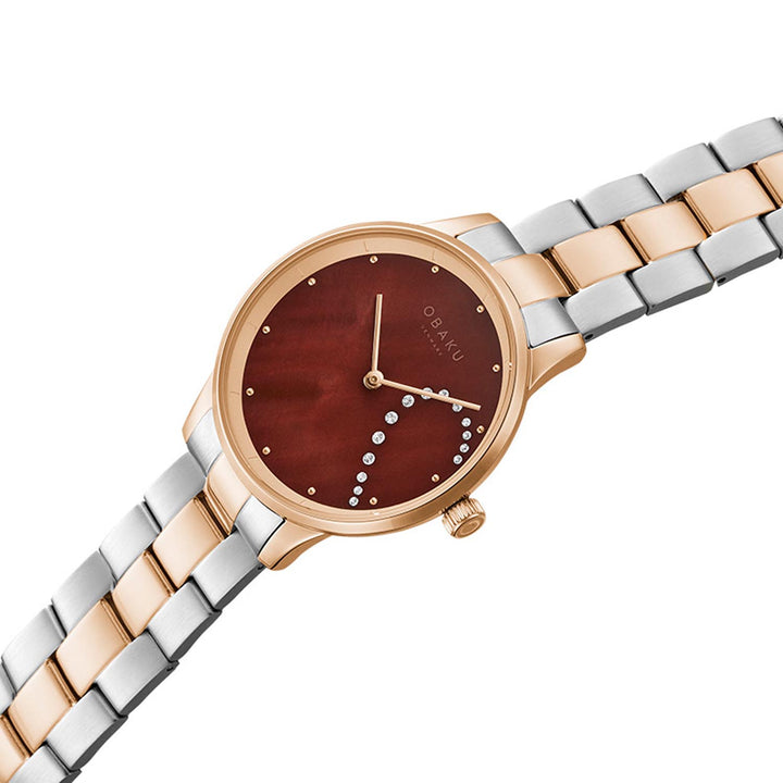 Lyng Crystal Quartz MOP Women's Watch - V247LHVNSH