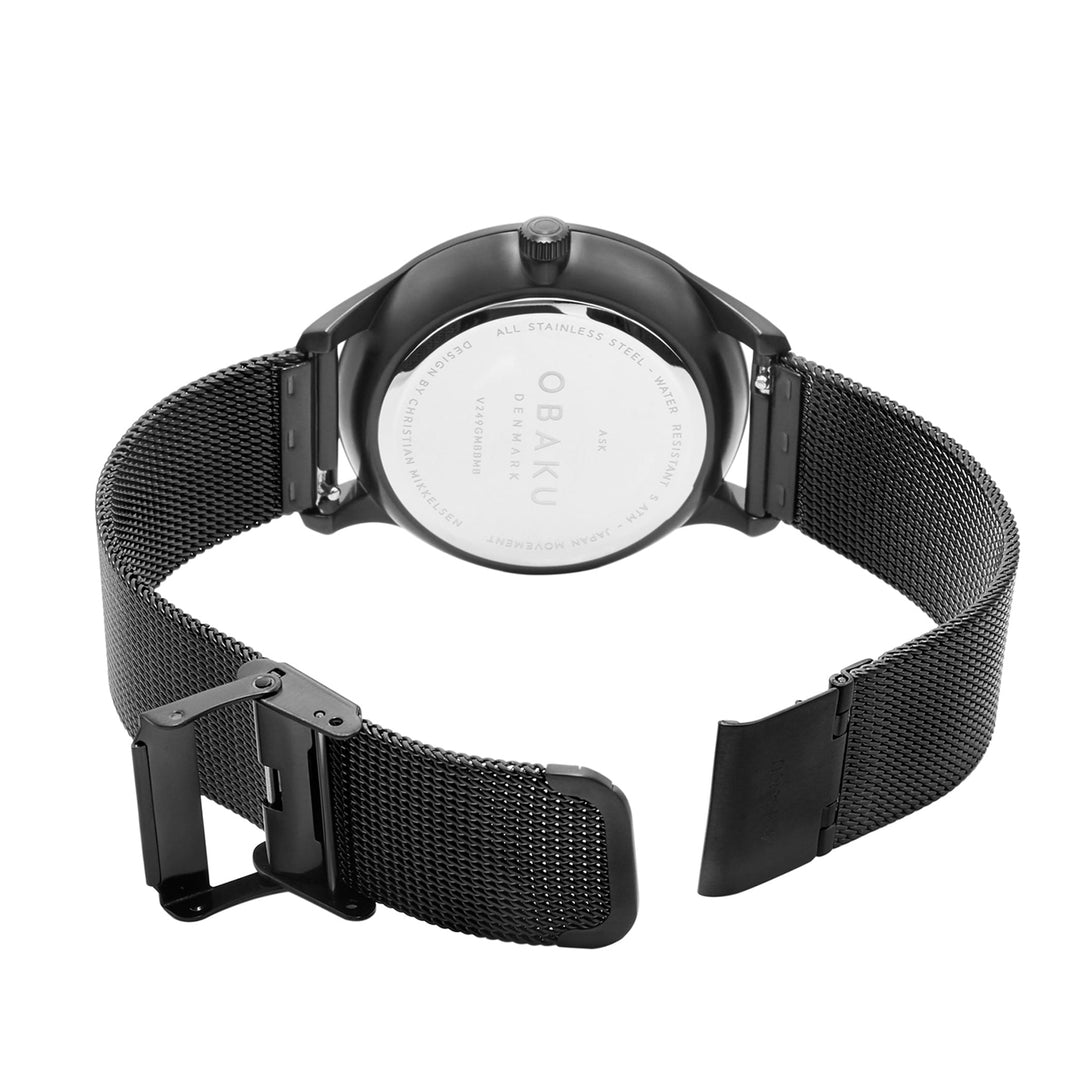 Ask Charcoal Multifunction Men's Watch -  V249GMBBMB