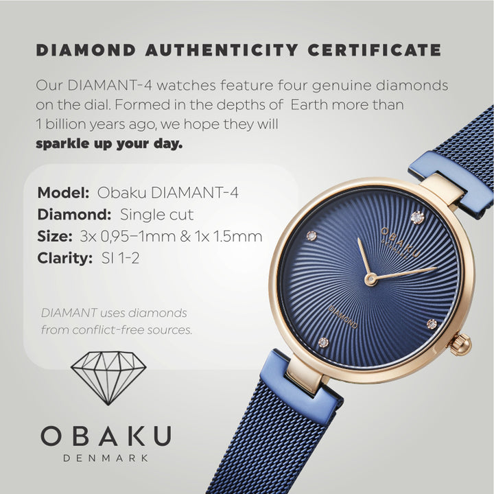 Diamant Ocean Quartz Women's Watch -  V256LXVLML-DD