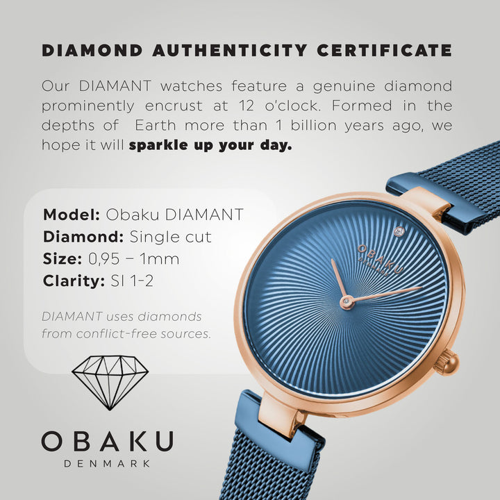 Diamant Ocean Quartz Women's Watch -  V256LXVLML