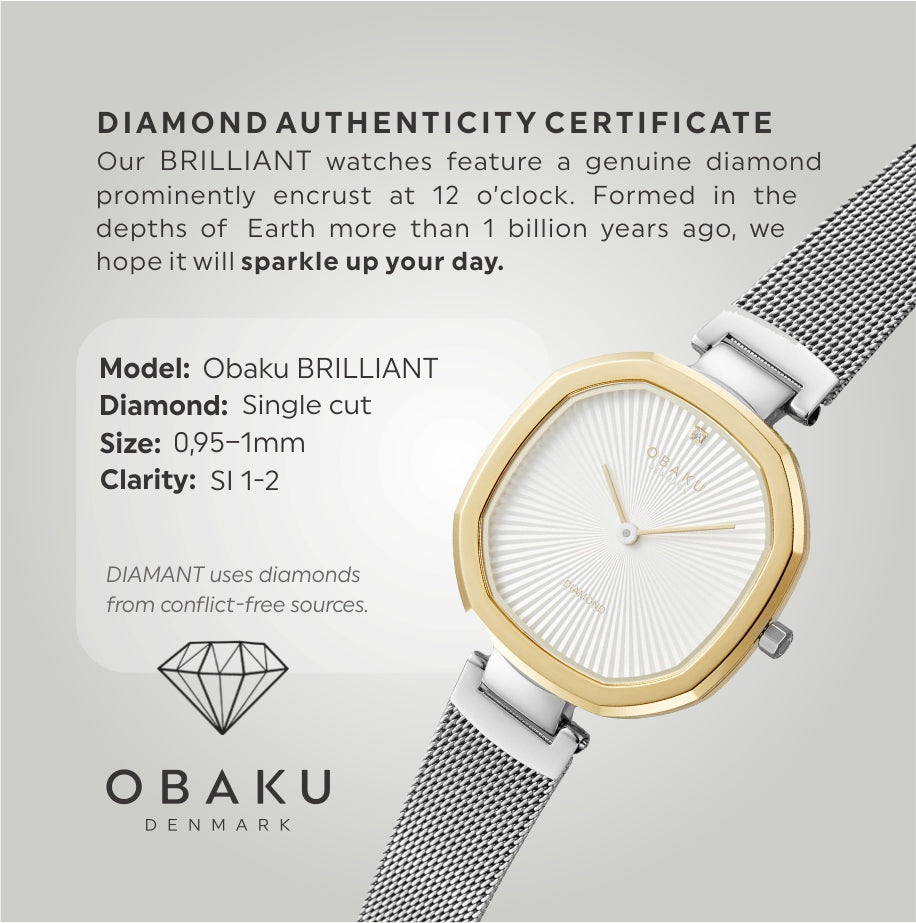 Brilliant Diamond Quartz Women's Watch - V277LXFIMC