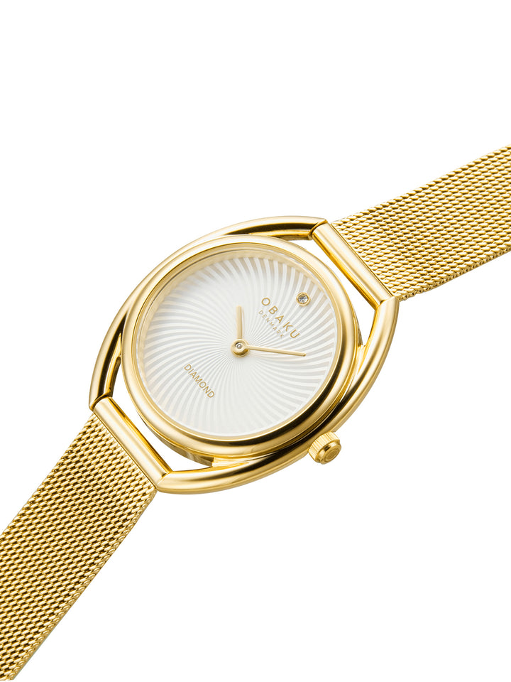 Juvel Gold Diamond Quartz Women's Watch -  V286LXGIMG