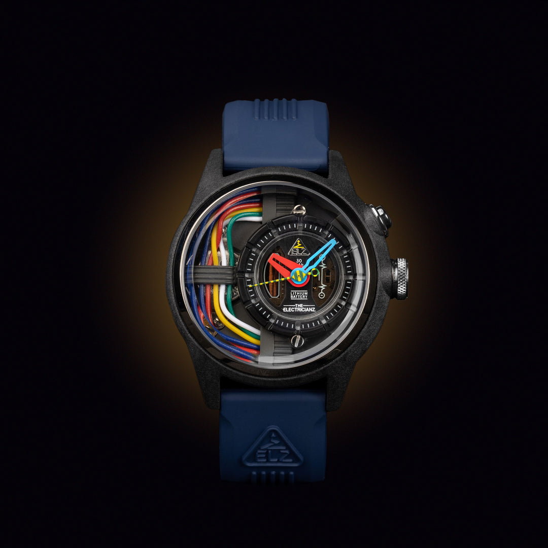 The Carbon Z Night Light Quartz Men's Watch - ZZ-A1A/05-CRB