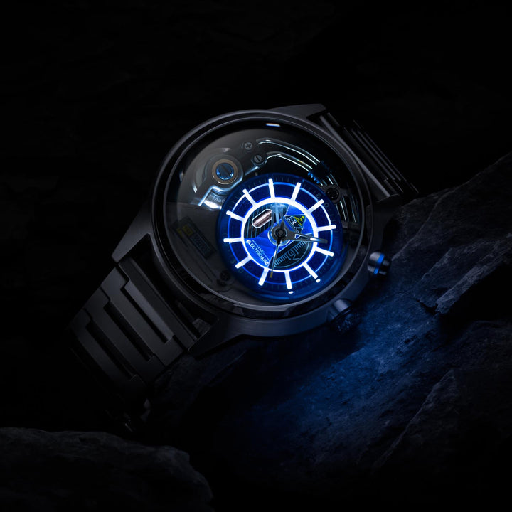 The Stone Z  Night Light Quartz Men's Watch - ZZ-A3C/02-MB