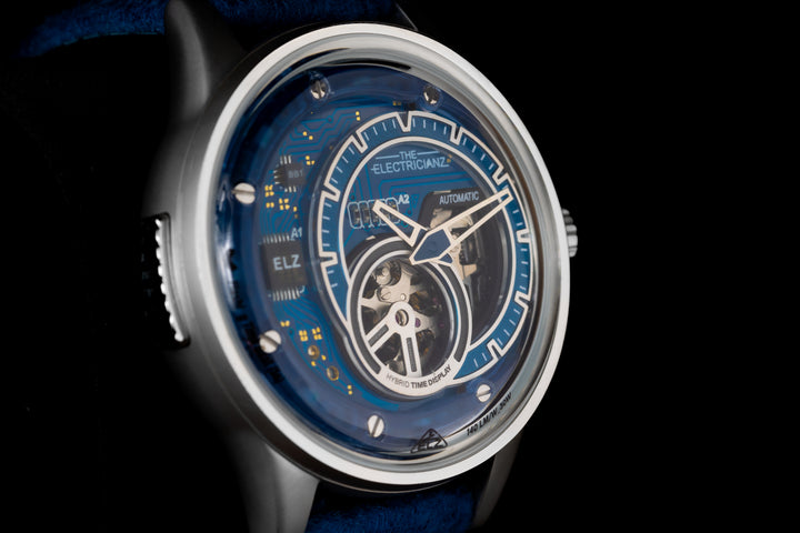 The Hybrid E-Blue Night Light Automatic Men's Watch - ZZ-B1C/03-CNB